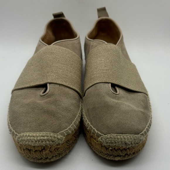 Rag & Bone Nina Taupe Smoke Suede Jute Slip-On Espadrilles Women’s US 10 EU 40 - Picture 2 of 9